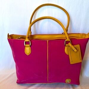 PEGASUS WEEKENDER TRAVEL BAG PINK SUEDE